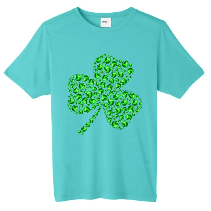 Funny Volleyball Ball Shamrock Clover St Patrick's Day Gift ChromaSoft Performance T-Shirt