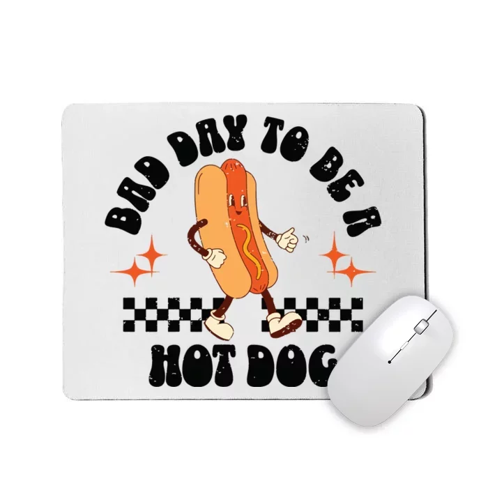 Funny Vintage Bad Day To Be A Hotdog Mousepad