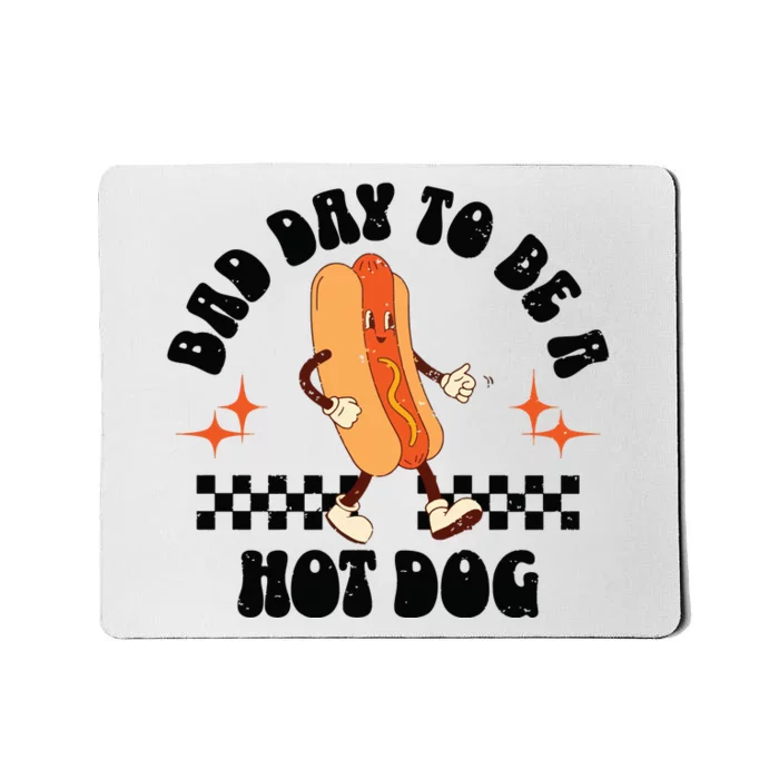 Funny Vintage Bad Day To Be A Hotdog Mousepad