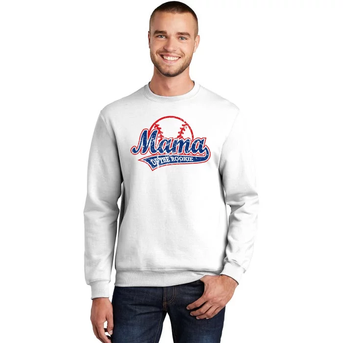 Funny Vintage Baseball Mama Of The Rookie Sweatshirt