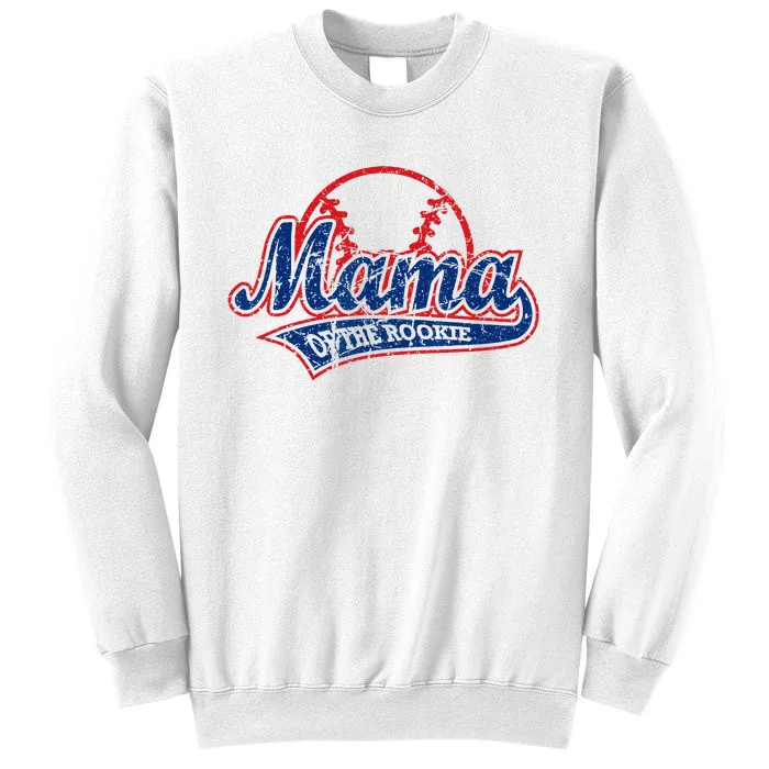 Funny Vintage Baseball Mama Of The Rookie Sweatshirt