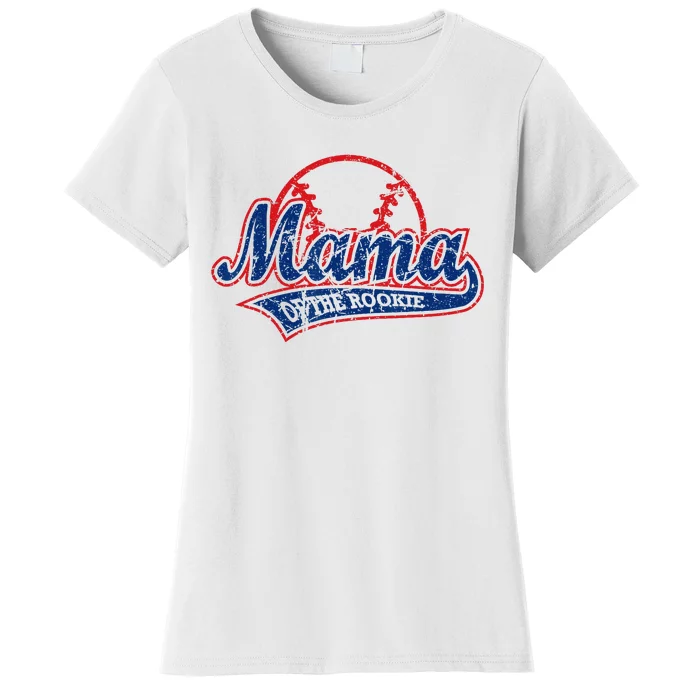 Funny Vintage Baseball Mama Of The Rookie Women's T-Shirt