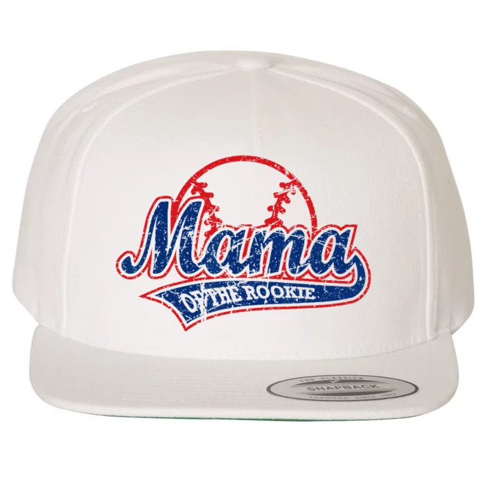 Funny Vintage Baseball Mama Of The Rookie Wool Snapback Cap