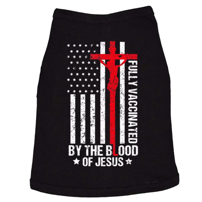 Fully Vaccinated By The Blood Of Jesus Christian Women Men Doggie Tank