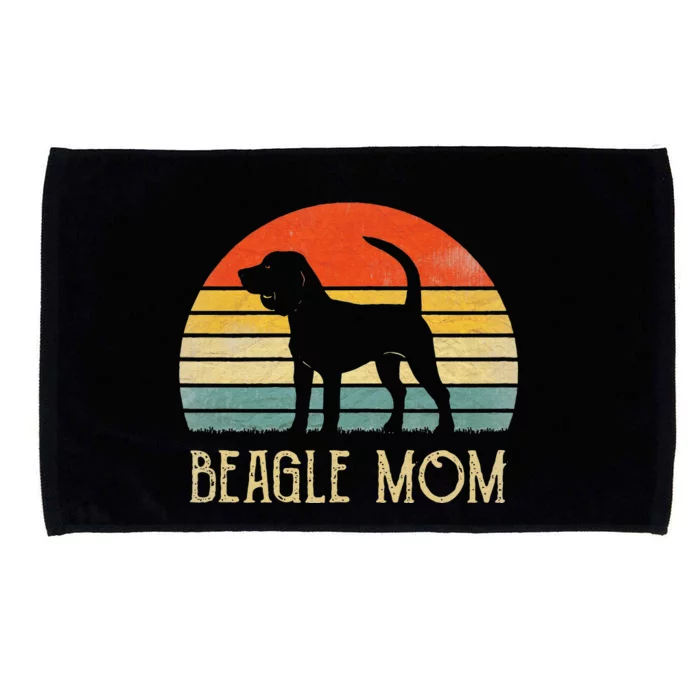 Funny Vintage Beagle Dog Mom Mother Day Gift For Dog Lover Microfiber Hand Towel