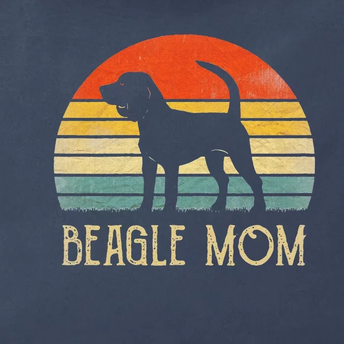 Funny Vintage Beagle Dog Mom Mother Day Gift For Dog Lover Zip Tote Bag