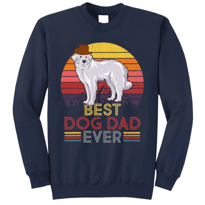 Funny Vintage Best Dog Dad Ever Retro Headband Funny Father Day Sweatshirt