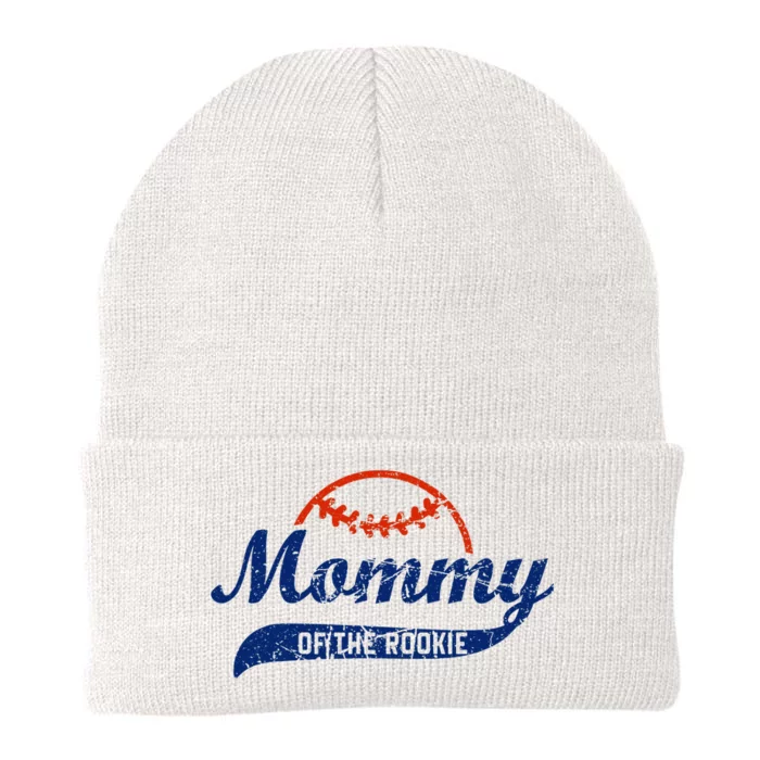 Funny Vintage Baseball Mommy of the Rookie Knit Cap Winter Beanie