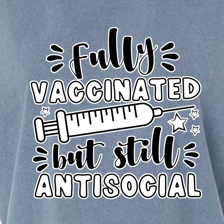 Fully Vaccinated But Still Antisocial Garment-Dyed Women's Muscle Tee