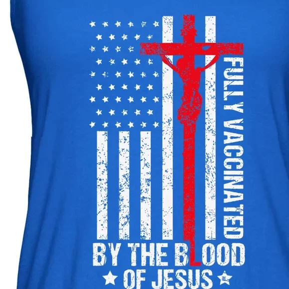 Fully Vaccinated By The Blood Of Jesus Christian Ladies Essential Flowy Tank