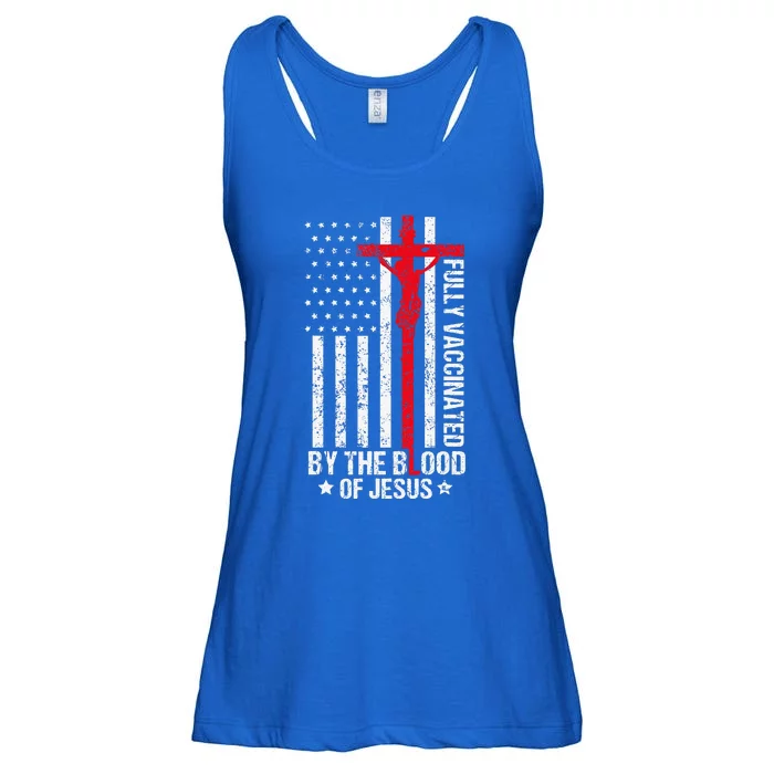 Fully Vaccinated By The Blood Of Jesus Christian Ladies Essential Flowy Tank