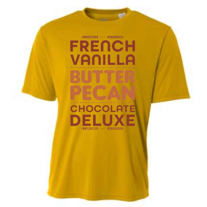 French Vanilla Butter Pecan Chocolate Deluxe Cooling Performance Crew T-Shirt