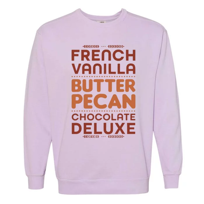 French Vanilla Butter Pecan Chocolate Deluxe Garment-Dyed Sweatshirt