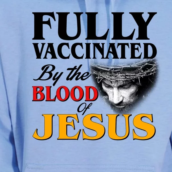 Fully Vaccinated By The Blood Of Jesus Unisex Surf Hoodie