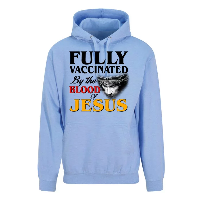 Fully Vaccinated By The Blood Of Jesus Unisex Surf Hoodie