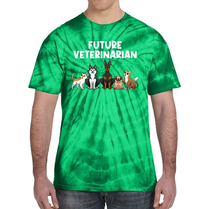 Future Veterinarian Boy Girl Veterinary Assistant Technician Tie-Dye T-Shirt