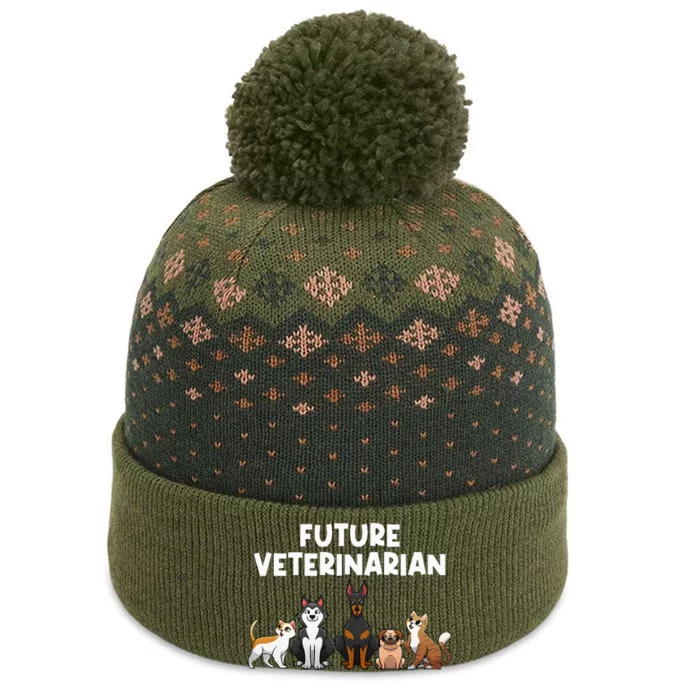 Future Veterinarian Boy Girl Veterinary Assistant Technician The Baniff Cuffed Pom Beanie