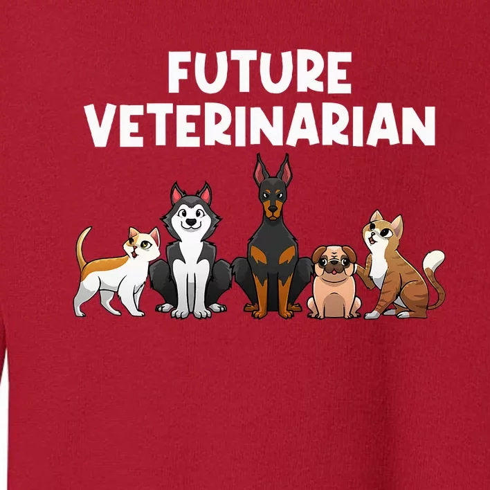 Future Veterinarian Boy Girl Veterinary Assistant Technician Toddler Sweatshirt