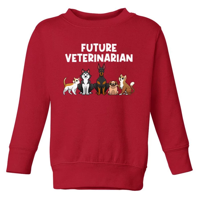 Future Veterinarian Boy Girl Veterinary Assistant Technician Toddler Sweatshirt