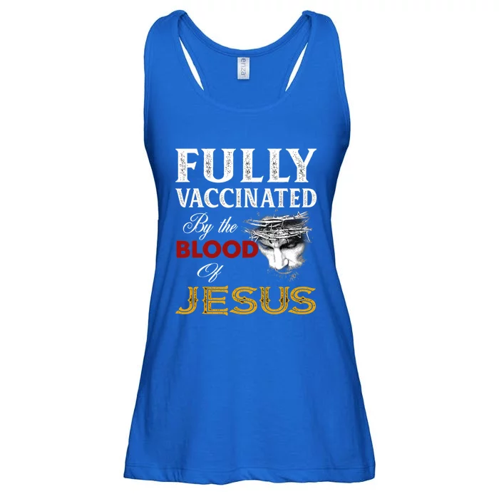 Fully Vaccinated By The Blood Of Jesus Cute Gift Ladies Essential Flowy Tank