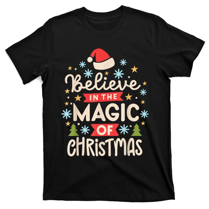 Funny Vintage Believe In The Magic Of Christmas T-Shirt