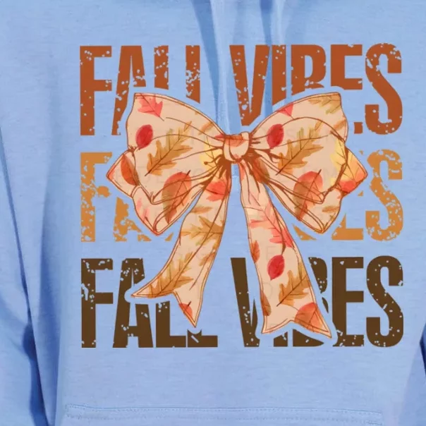 Fall Vibes Bow Coquette Autumn Unisex Surf Hoodie