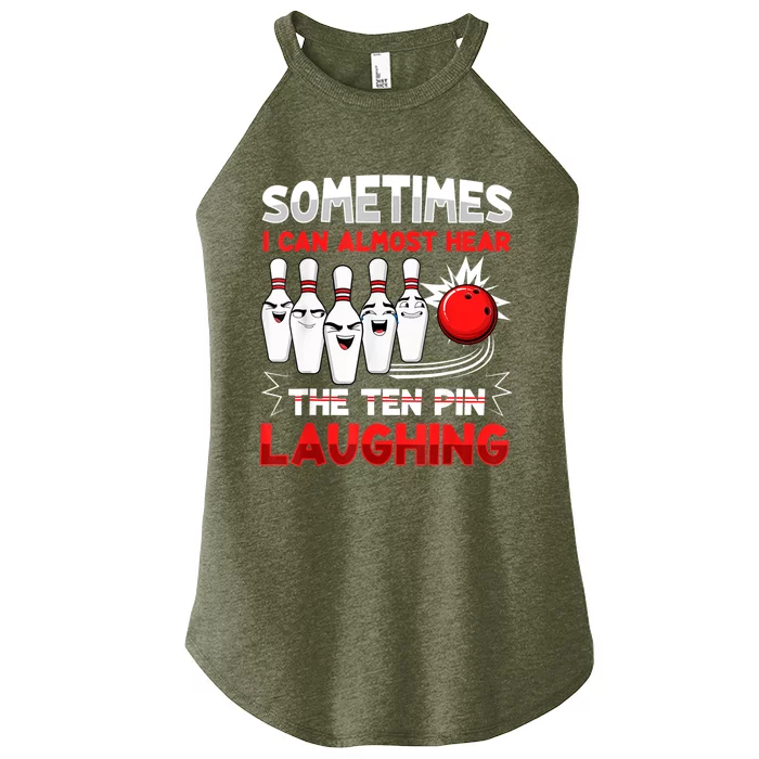 Funny Vintage Bowling Team Bowler Bowling Lover Boys Girls Women’s Perfect Tri Rocker Tank