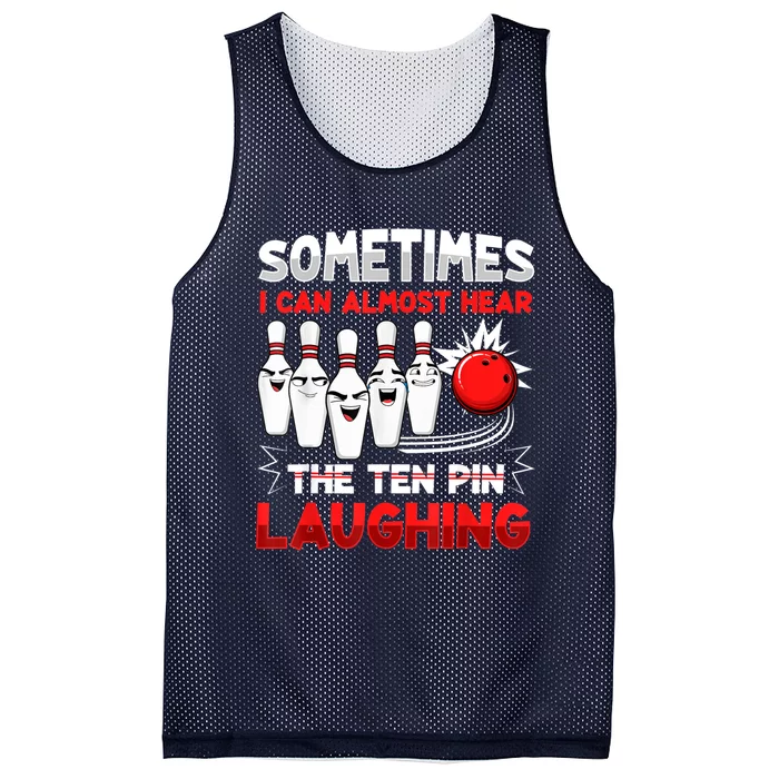 Funny Vintage Bowling Team Bowler Bowling Lover Boys Girls Mesh Reversible Basketball Jersey Tank