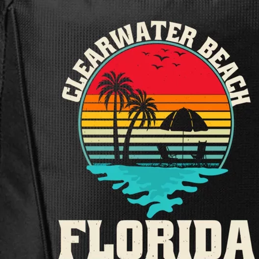 Family Vacation Clearwater Beach Florida Palm Tree Meaningful Gift City Backpack