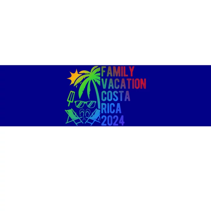 Family Vacation Costa Rica 2024 Costa Rica Family Vacation Meaningful Gift Bumper Sticker