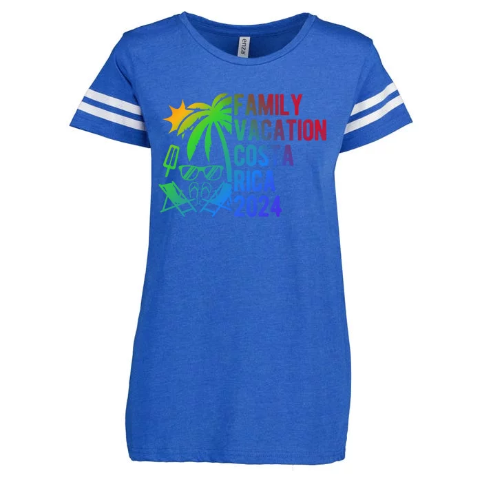 Family Vacation Costa Rica 2024 Costa Rica Family Vacation Meaningful Gift Enza Ladies Jersey Football T-Shirt