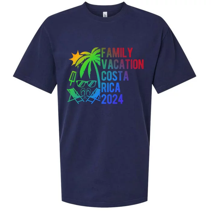 Family Vacation Costa Rica 2024 Costa Rica Family Vacation Meaningful Gift Sueded Cloud Jersey T-Shirt