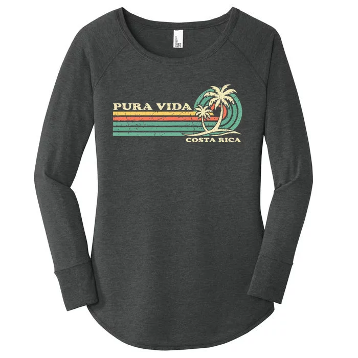 Family Vacation Costa Rica Pura Vida Beach Women's Perfect Tri Tunic Long Sleeve Shirt