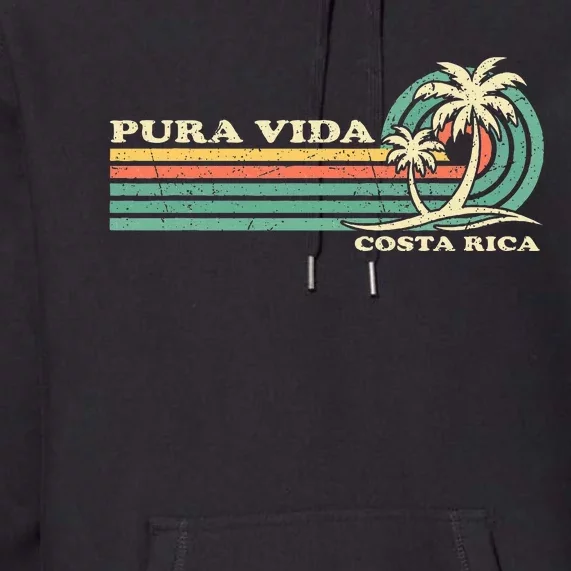 Family Vacation Costa Rica Pura Vida Beach Premium Hoodie