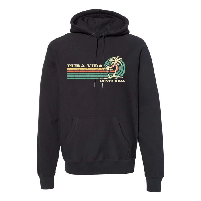 Family Vacation Costa Rica Pura Vida Beach Premium Hoodie