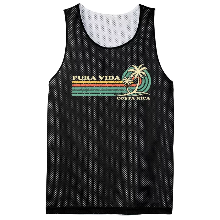 Family Vacation Costa Rica Pura Vida Beach Mesh Reversible Basketball Jersey Tank