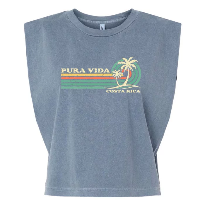 Family Vacation Costa Rica Pura Vida Beach Garment-Dyed Women's Muscle Tee