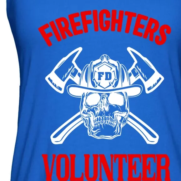 Firefighter Volunteer Cute Gift Firefighters Volunteer Fire Gift Ladies Essential Flowy Tank