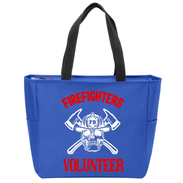 Firefighter Volunteer Cute Gift Firefighters Volunteer Fire Gift Zip Tote Bag