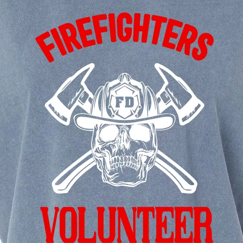 Firefighter Volunteer Cute Gift Firefighters Volunteer Fire Gift Garment-Dyed Women's Muscle Tee