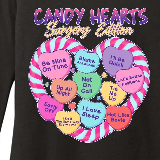 Funny Valentine Candy Hearts Surgery Edition Womens CVC Long Sleeve Shirt