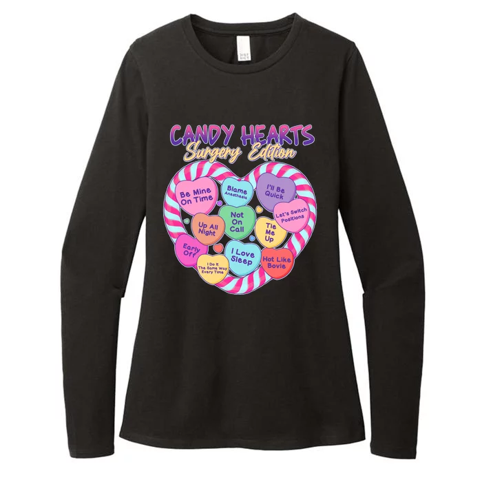 Funny Valentine Candy Hearts Surgery Edition Womens CVC Long Sleeve Shirt