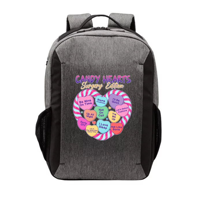 Funny Valentine Candy Hearts Surgery Edition Vector Backpack