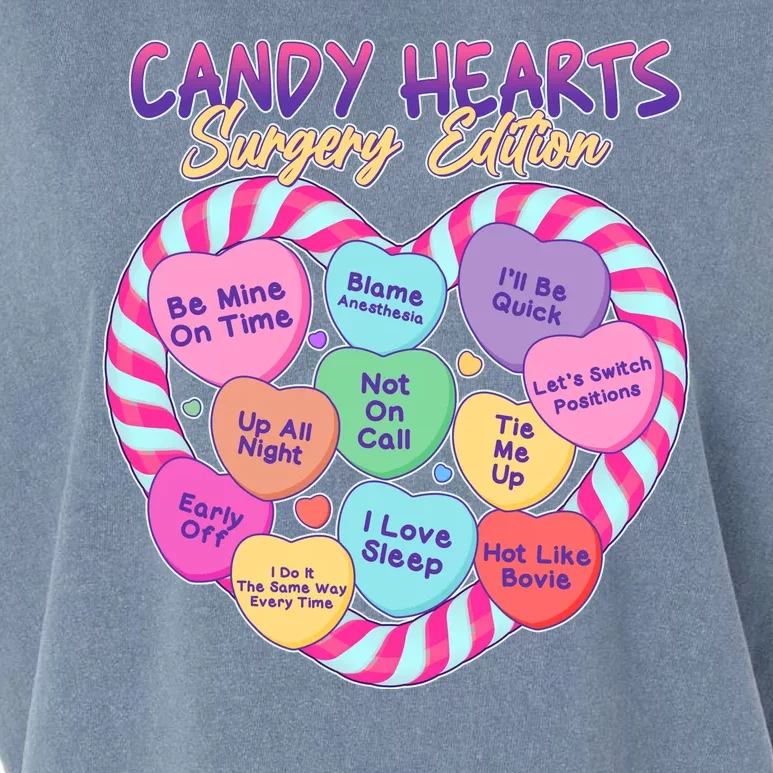 Funny Valentine Candy Hearts Surgery Edition Garment-Dyed Women's Muscle Tee