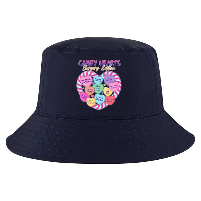 Funny Valentine Candy Hearts Surgery Edition Cool Comfort Performance Bucket Hat