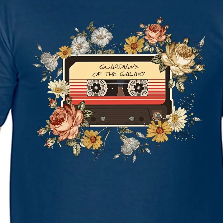 Floral Vintage Cattsette Tape Galaxy Comfort Colors T-Shirt