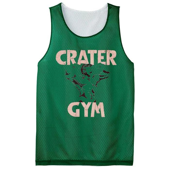 Funny Vintage Crater Gym Mesh Reversible Basketball Jersey Tank