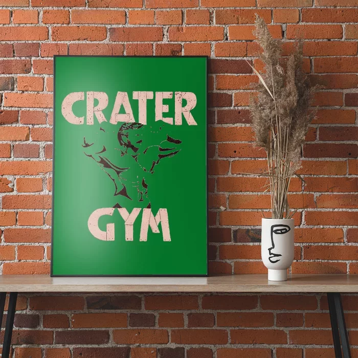 Funny Vintage Crater Gym Poster