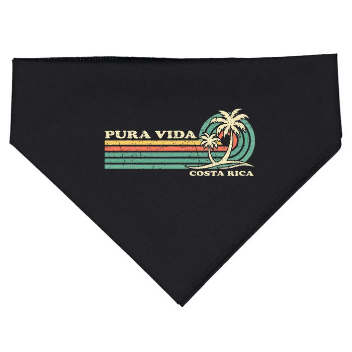 Family Vacation Costa Rica Pura Vida Beach USA-Made Doggie Bandana