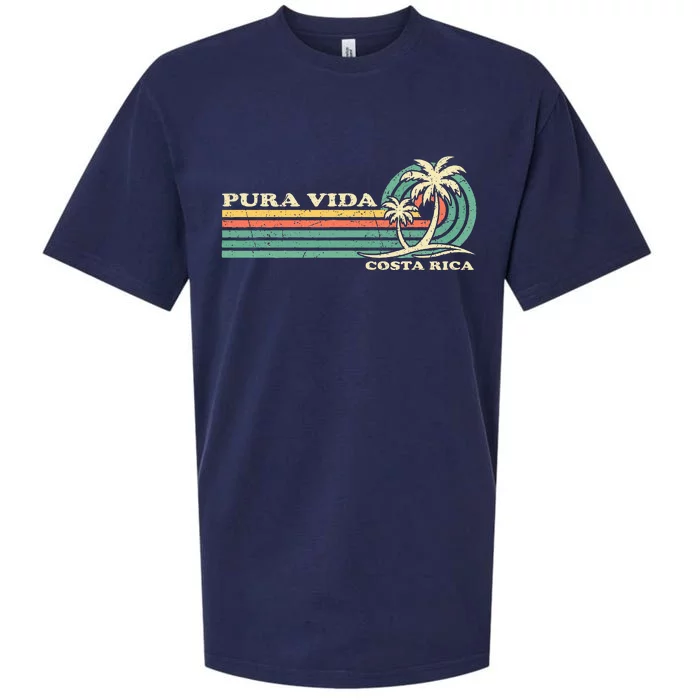 Family Vacation Costa Rica Pura Vida Beach Sueded Cloud Jersey T-Shirt